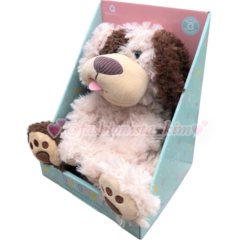 Aroma home Dillon Dog heatable teddy bear NEW - Picture 2 of 6